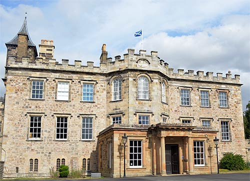 Newbattle Abbey college front elevation