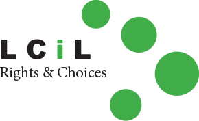 LCIL Logo green circles title witj Rights And Choices text